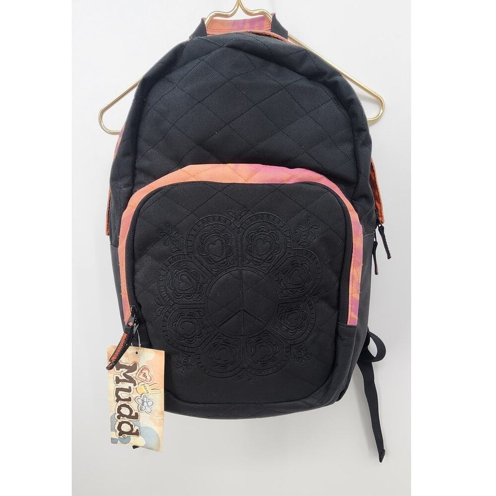Deadstock Vintage Y2K Mudd Embroidered Tie Dye Bookbag Backpack